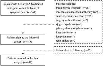 Neutrophil-to-Lymphocyte Ratio and Platelet-to-Lymphocyte Ratio as Potential Predictors of Prognosis in Acute Ischemic Stroke